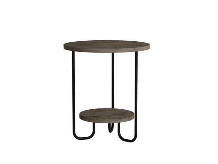 Livetastic Beistelltisch, Dunkelbraun, rund, Rundrohr, 40x45x40 cm, einfacher Aufbau, Wohnzimmer, Wohnzimmertische, Beistelltische