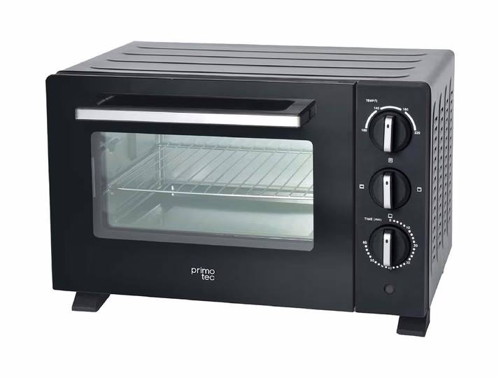 Primotec Gratino Kleinbackofen – Mini Backofen – schwarz