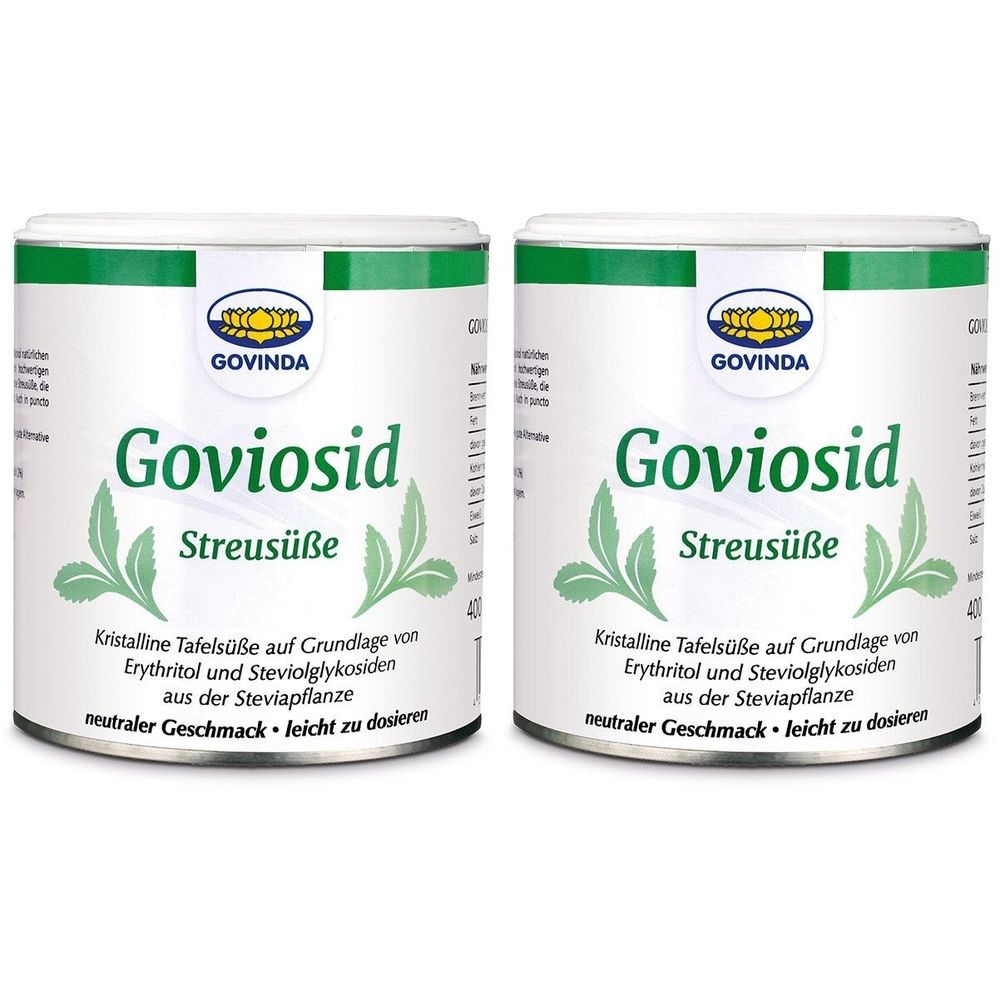 Govinda Goviosid Streusüße x2 2x400 g Pulver