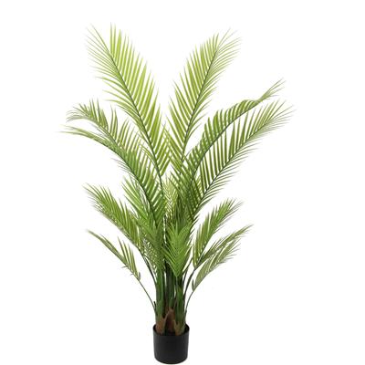 Kunstbaum I.GE.A. "Areca Palme im Topf künstlich Kunstpalme Kunstpflanze Goldfruchtpalme", grün, B:70cm H:130cm L:70cm, Kunststoff, Kunstpflanzen, Kunstbaum Dekopflanze Zimmerpflanze Zimmerpalme Tropische Grünpflanze