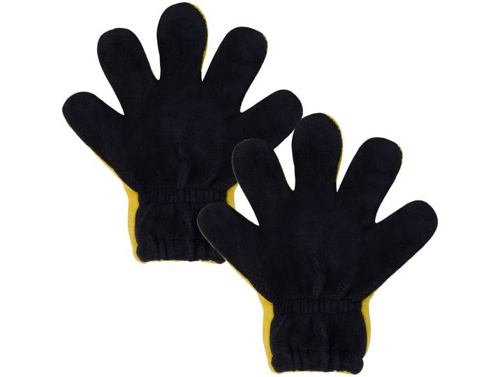 2er-Set Auto Wasch- und Polier-Handschuh, zweiseitig