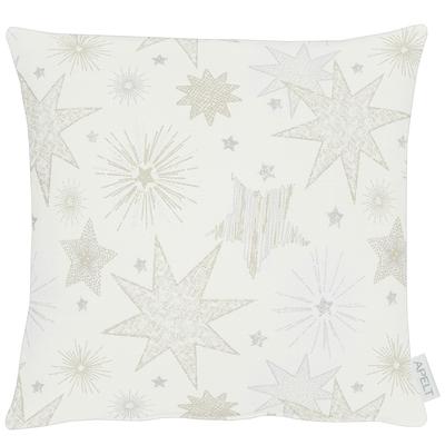 Dekokissen APELT "3755", beige (beige, sterne), B:40cm L:40cm, Baumwolle, Polyester, 31_11_Dekokissen_Sitzkissen_Kissenhüllen
