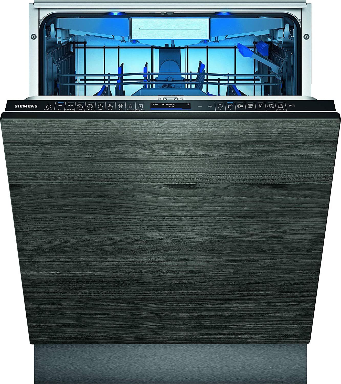 Siemens iQ700 SN87YX01CE, Voll integriert, Standardgröße (60 cm), Grau, Schwarz, Tasten, 1,75 m