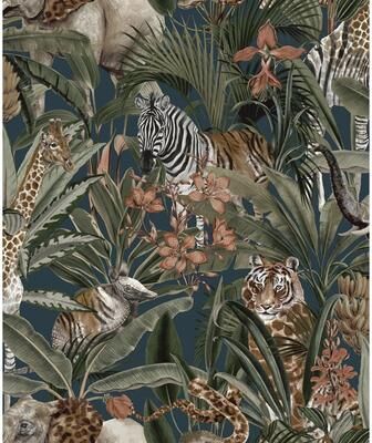Holden Safari Fusion Non-Pasted Wallpaper – 396in. x 21in. – Covers 56 square feet