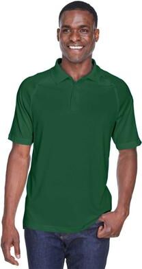 Harriton M211 Men's Advantage Tactical Performance Polo Shirt in Dark Green size Small   Polyester
