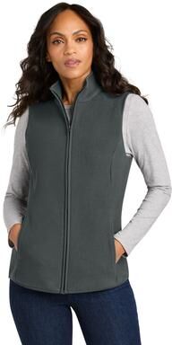 Port Authority L702 Women's C-FREE Fleece Vest in Grey Steel size XXL   Polyester