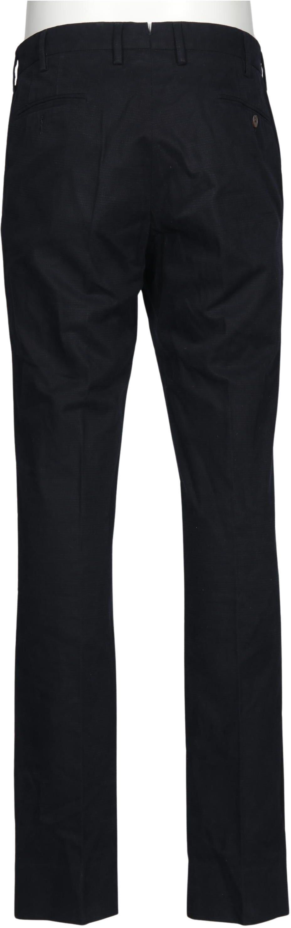 Massimo Dutti Herren Stoffhose, Marineblau, Gr. W30, Baumwolle - Second Hand
