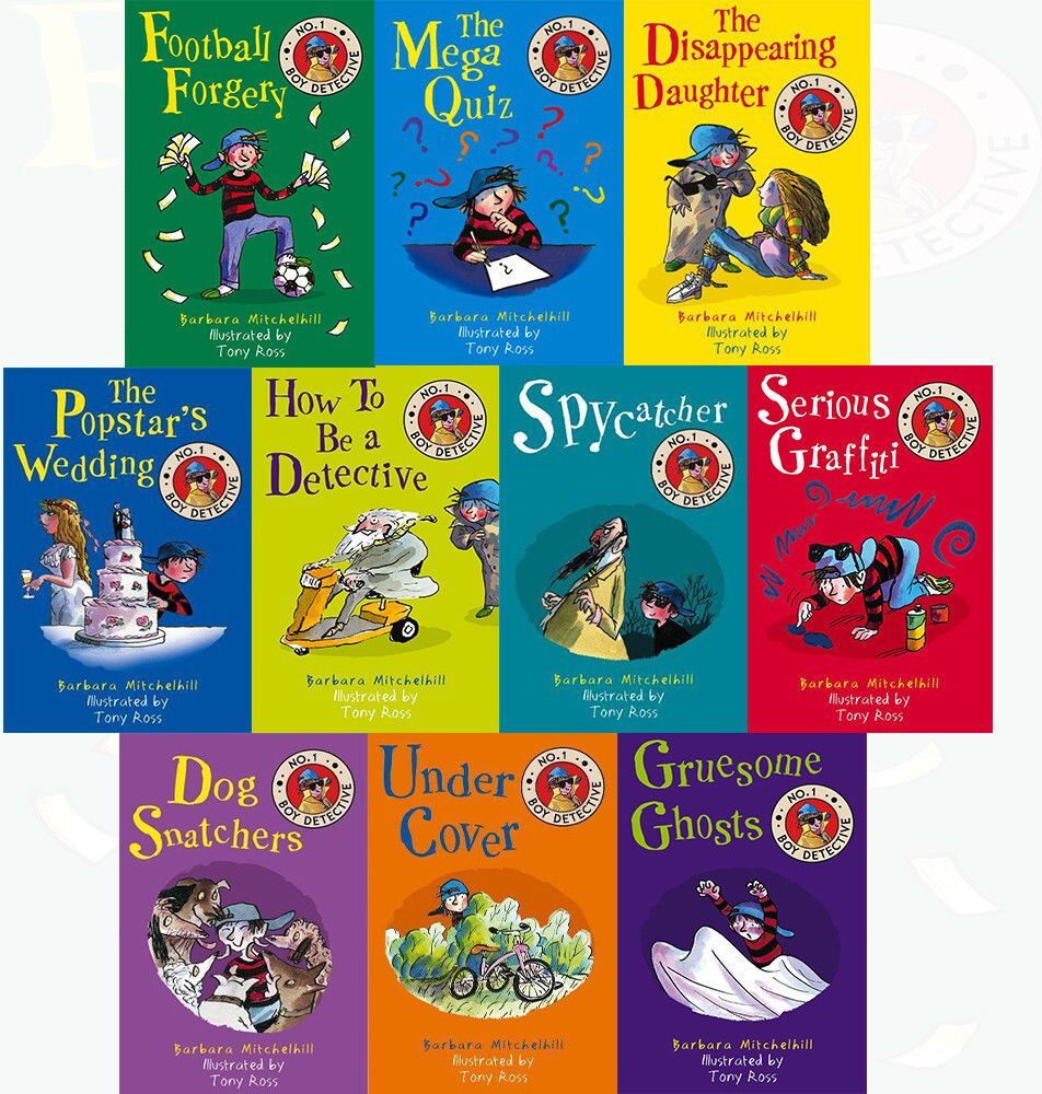 Andersen Press No.1 Boy Detective 10 Books Collection Set by Barbara Mitchelhill & Tony Ross - Paperback - Ages 7-9 - Funny Mystery Chapter Books