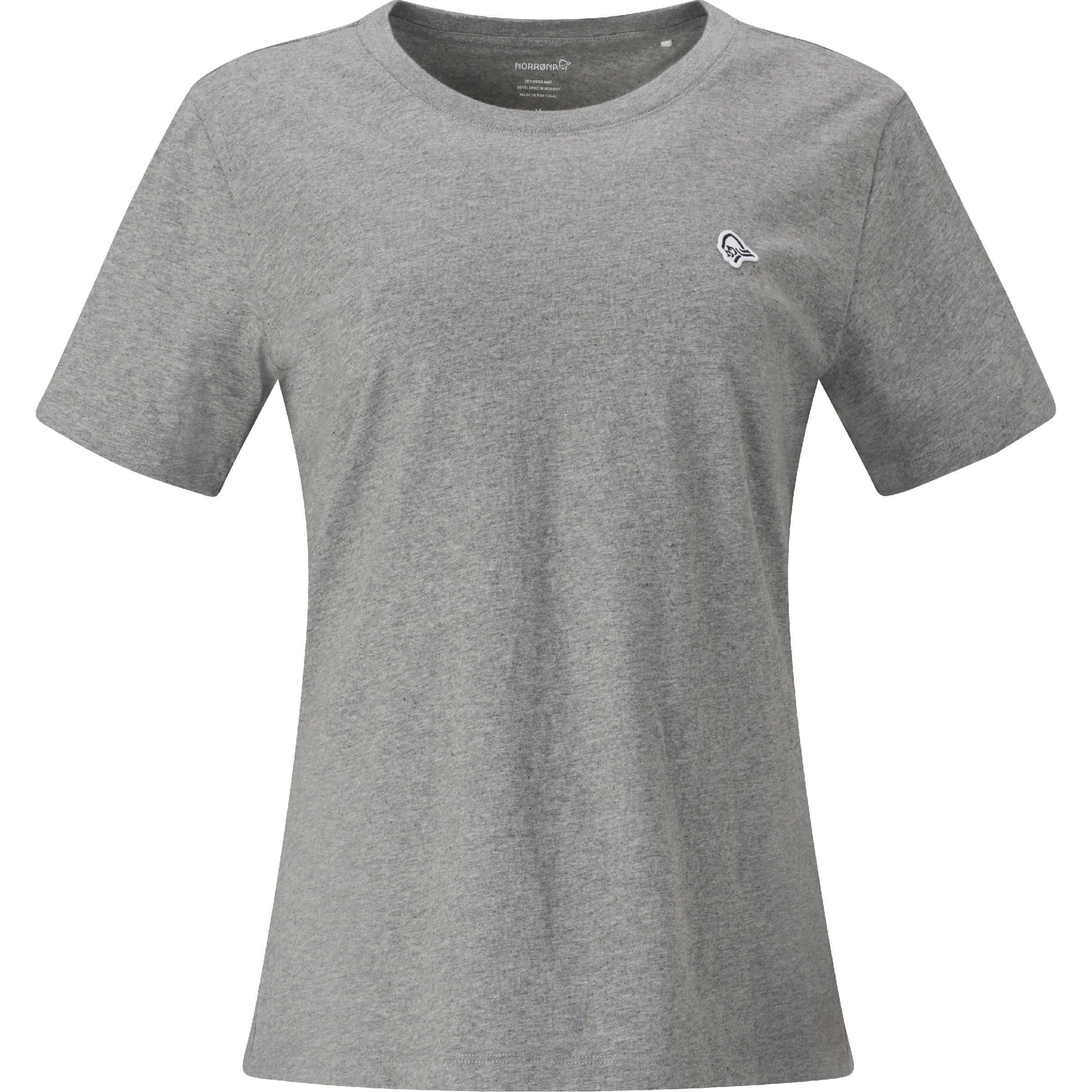 Norrona /29 Cotton Viking Patch Damen T-Shirts grau Größe XS Lifestyle Geruchsneutralisierend