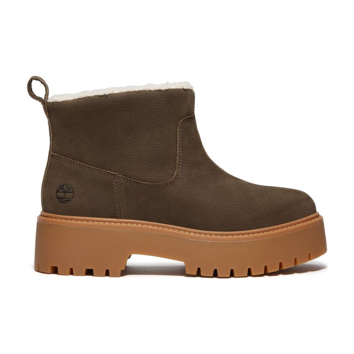 Timberland Womens Mid Warm Lined Boot dk brn f grain 7 Wide Fit TB0A283GW011-7-Wide Fit