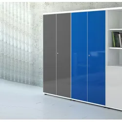 Abschließbarer Aktenschrank Flügeltürenschrank Büro Pyram