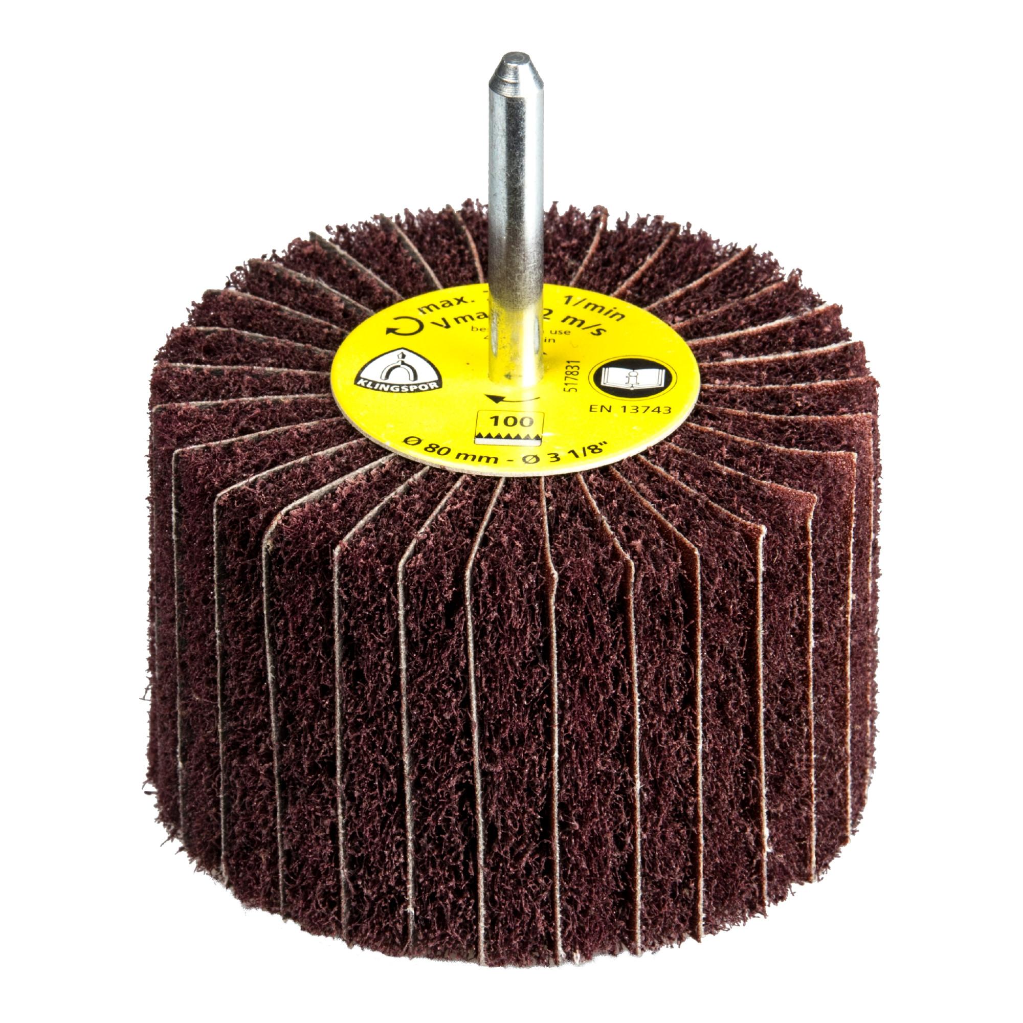 Klingspor NCS 600 Vliesmopstifte Kombination, 100 x 50 x 6 mm Korn 100 Medium, rotbraun (258949)