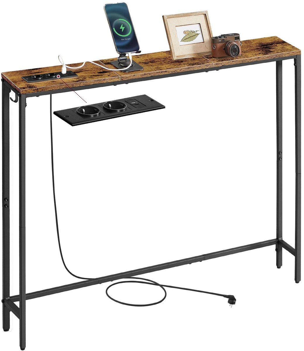 Questyr Consoletafel met laadstation voor in de hal of woonkamer