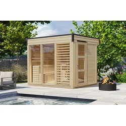 Wolff Finnhaus Saunahaus Paradiso 3x2 (1-Raum/2-Raum) Paradiso 3x2 (2-Raum)