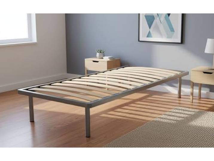 Talamo Italia - Talamo Italia Orthopädisches Bettgestell mit 14 Latten, geeignet für Einzelbett, Made in Italy, Bettgestell aus Birkensperrholz, cm 90x200h34