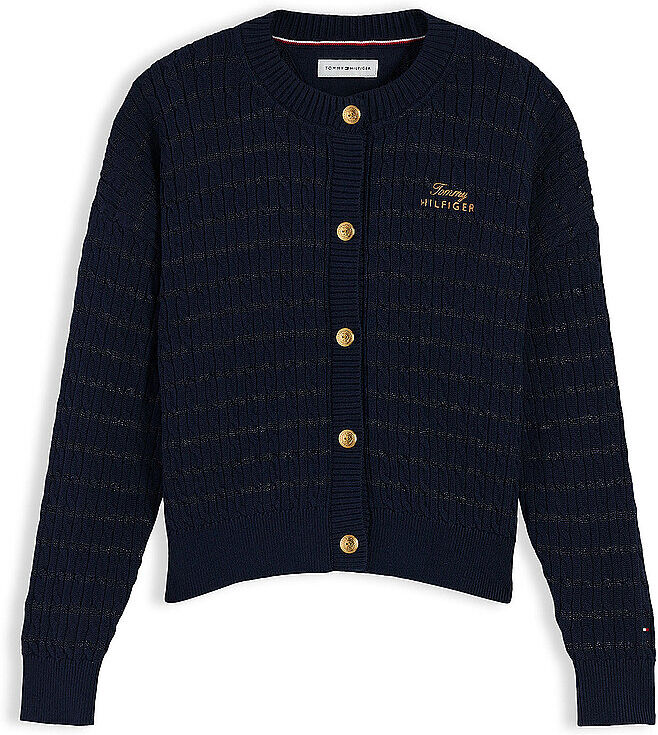 Tommy Hilfiger Mädchen Strickjacke  dunkelblau   176 176