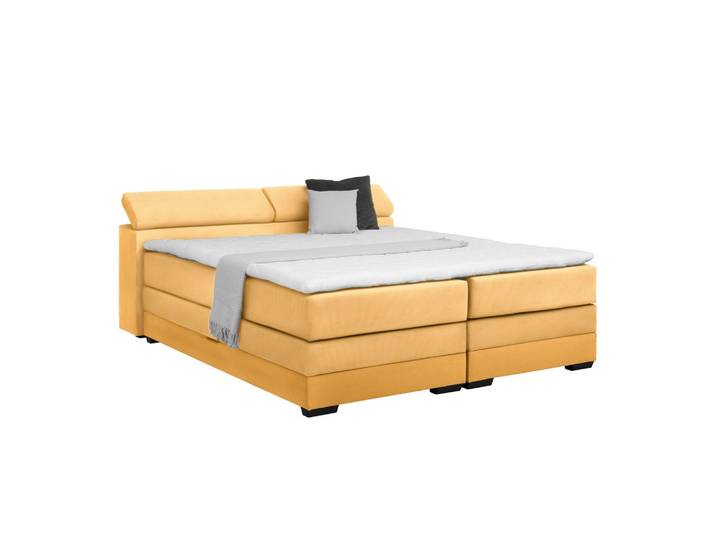 Boxspringbett Sevilla Senfgelb ca. 160x200cm