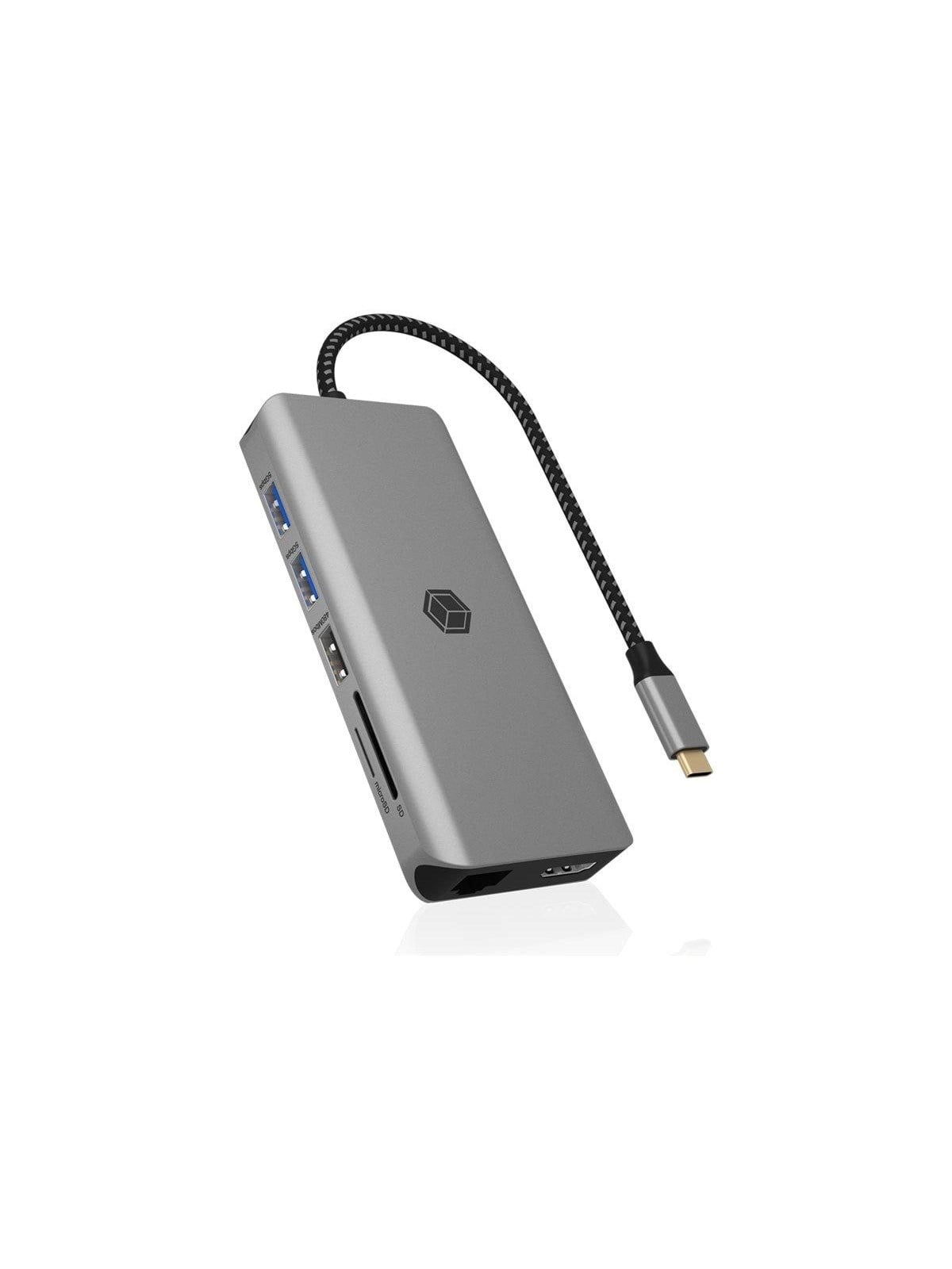 ICY BOX IB-DK4061-CPD - docking station - USB-C 3.2 Gen 1 - 2 x HDMI - 1GbE