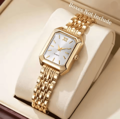 Inspire Essentials Rectangle Womens Quartz Watch Elegant Luxury Analog Style a