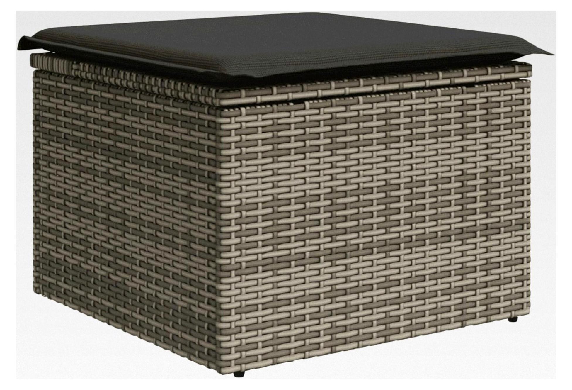 Garten Lounge Set mit Stauraum - Rattan Sofa für den Außenbereich