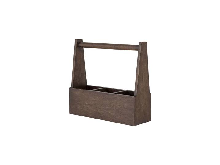 Boîte de rangement en MDF marron, murale, pour salle de bains/cha