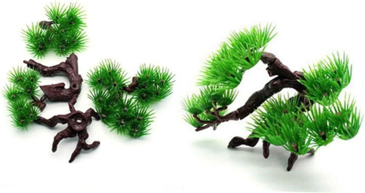 Groene aquarium kunstplant van 30 cm voor natuurlijke decoratie in je aquarium