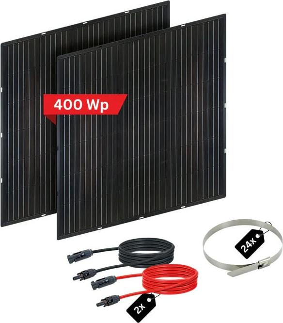 Schwaiger SOPA5400 Solarmodul Slim 2x 200W inclusief 1.6m kabel