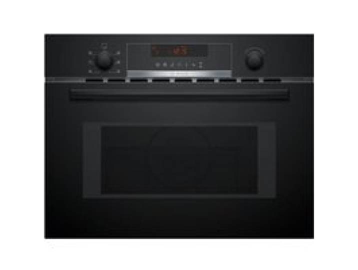 Four combiné micro-ondes Encastrable - BOSCH SER4 - CMA583MB0 Noir - Vol four: 44l - 5 modes de cuisson -H454xL594xP570mm