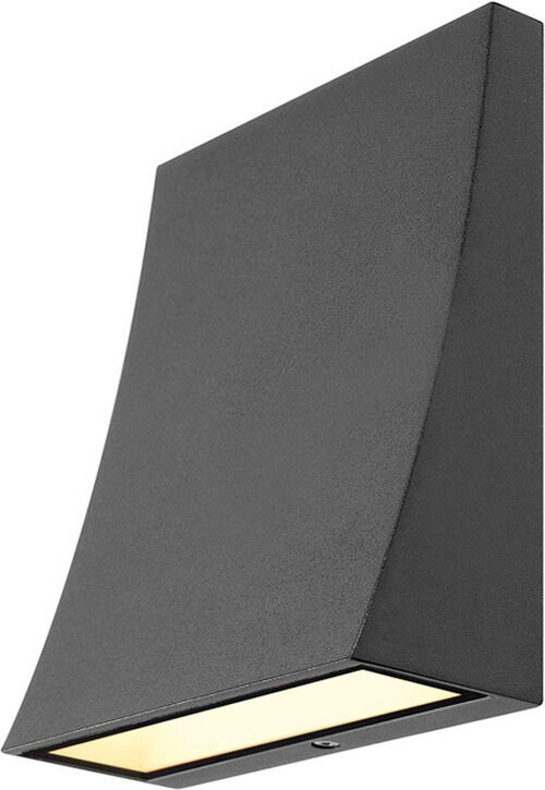 Slv Delwa Wide Led Outdoor Wandleuchte, 3000k, 100°, Anthrazit, Ip44 - Stand-, Wand- Und Deckenleuchten (Outdoor)