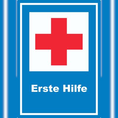 HB-Druck Richtzeichen Erste Hilfe Aufkleber A4 (210x297mm)