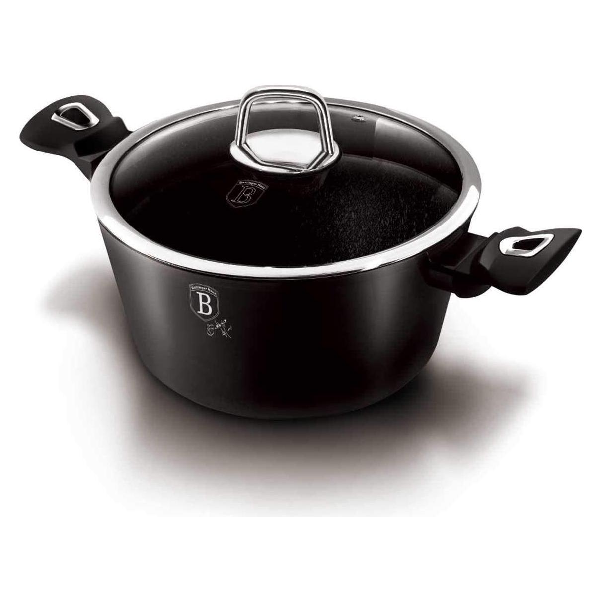 BerlingerHaus GRANITE POT 24cm BH-1852 (Kochtopf, Aluminium, 24 x 11.80 cm) (21422785)