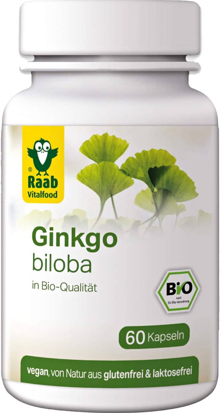 Raab Vitalfood Ginkgo Biloba Bio 60 caps