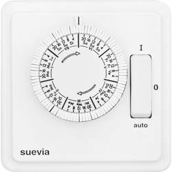 Suevia SU280439 Unterputz-Zeitschaltuhr analog Wochenprogramm 1200 W IP20 EIN/AUTO/AUS-Programm