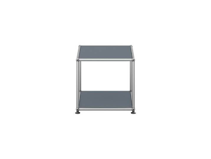 USM Haller Beistelltisch M21 mittelgrau offen T 418 cm 52.3x39x41.8