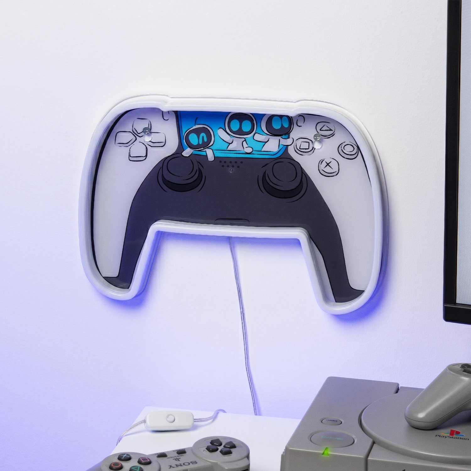 Paladone Astro Bot controller LED-neon muurlamp en nachtlampje