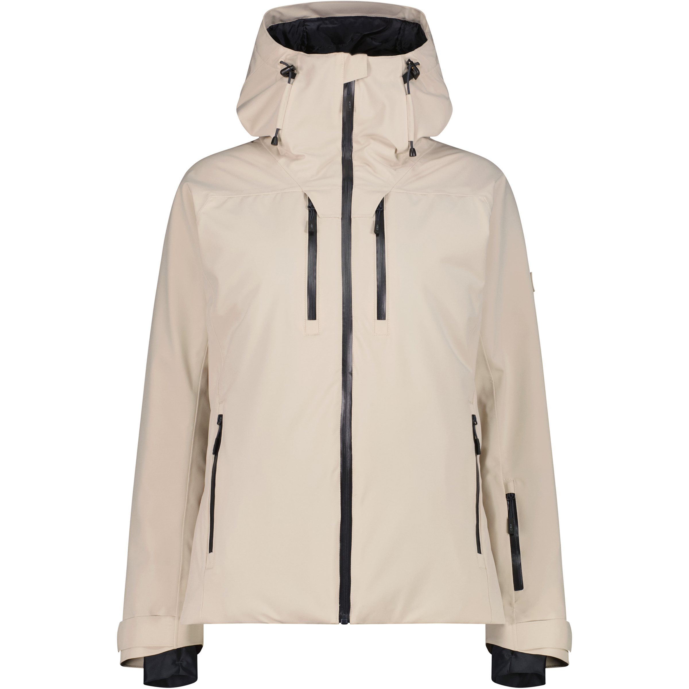 CMP Damen Isolationsjacke beige Größe M Skifahren Elastisch