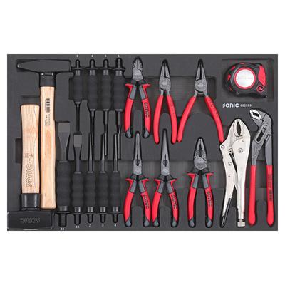 SONIC EQUIPMENT Meißelsatz Meißel, Hammer und Zangensatz SFS-M 22-tlg. 602209