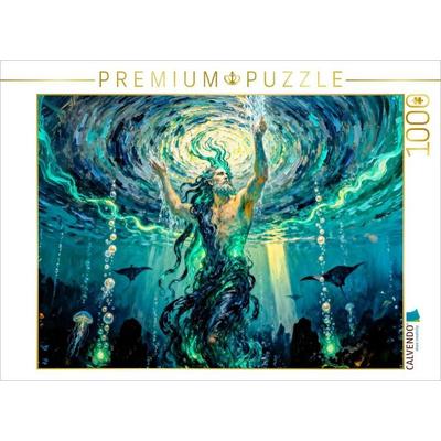 CALVENDO Puzzle Okeanos Griechischer Urtitan der unendlichen Meere | 1000 Teile Lege-Größe 64x48cm Foto-Puzzle für glückliche Stunden