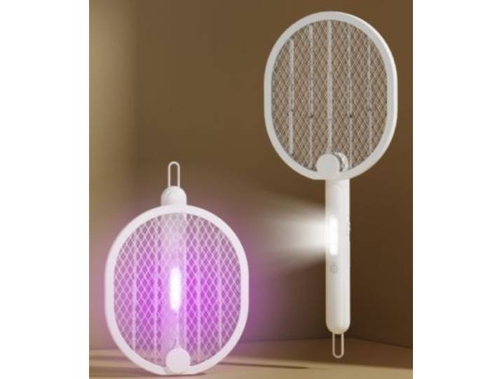 Zeromoustique - Raquette À Insectes Raquette Anti Moustique 3 En 1