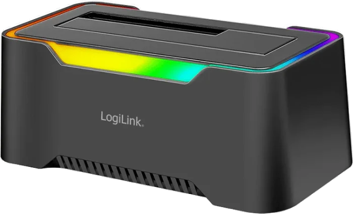 LogiLink Dockingstation HDD Quickport USB 3.2 1-Port für 2,5/3,5 SATA HDD/SSD QP0035