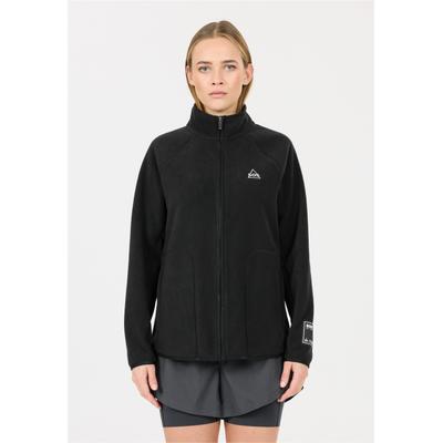 Fleecejacke SOS "Munson", Damen, Gr. M, schwarz, 100% Polyester, unifarben, normal, hoch geschlossener Ausschnitt, Jacken Fleecejacke, atmungsaktiv