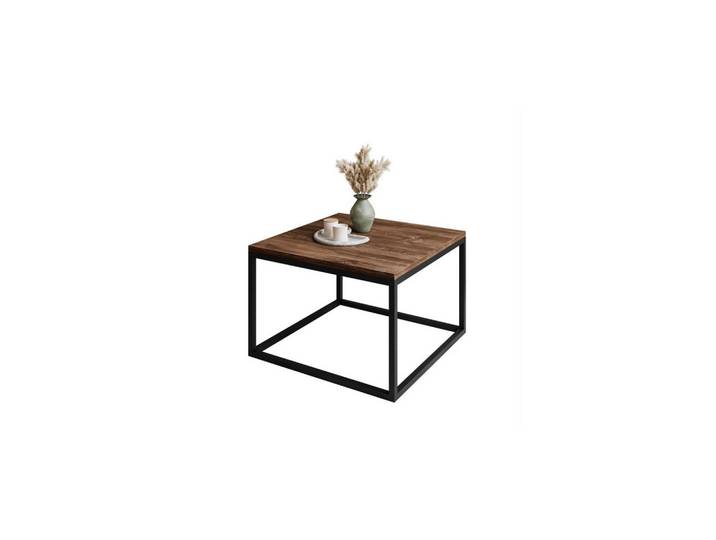 COUCHTISCH YOSHI 60/60/40 cm Schwarz / Stirling Eiche