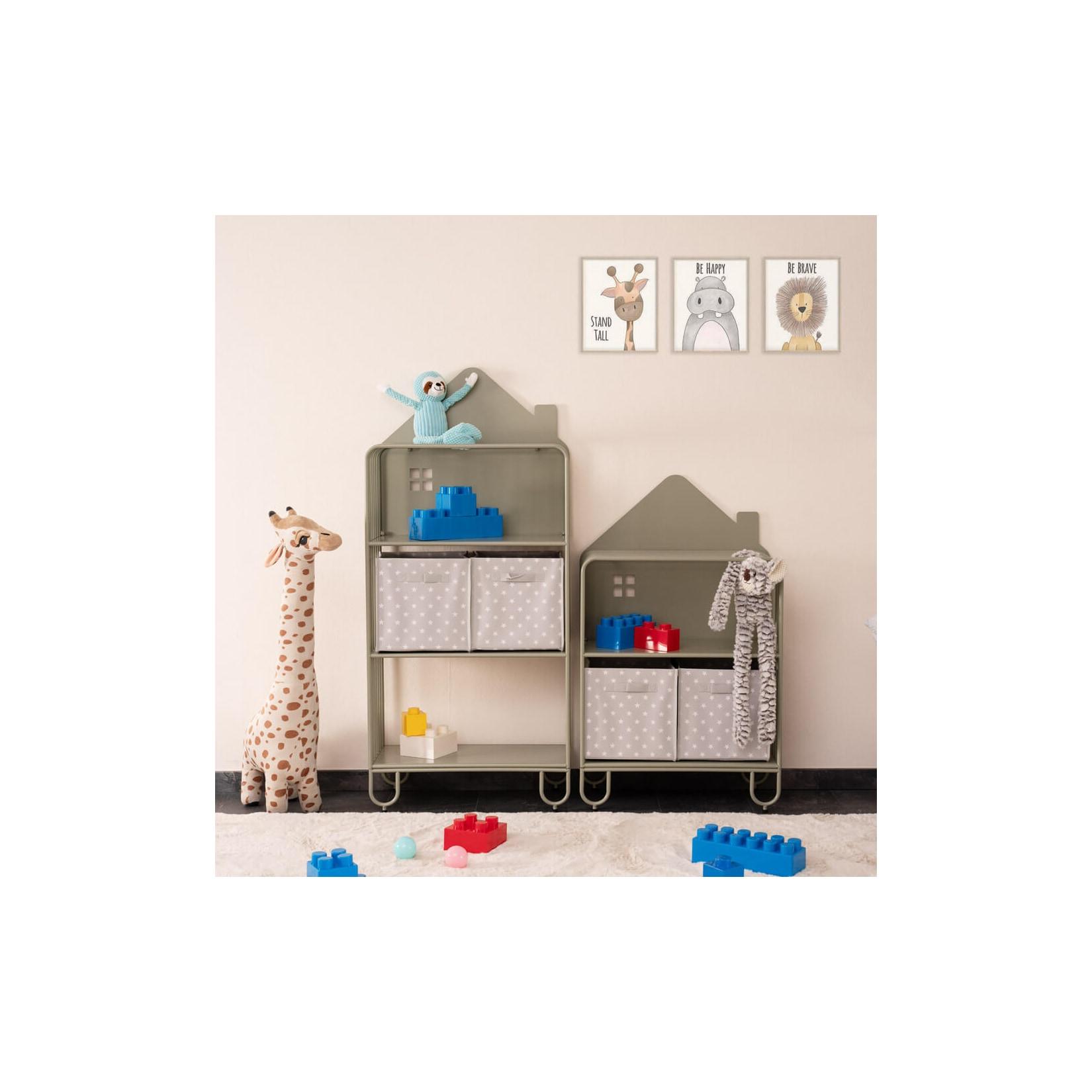 HOME DELUXE Kinderregal aus Metall magnetisch TODO M – Weiß