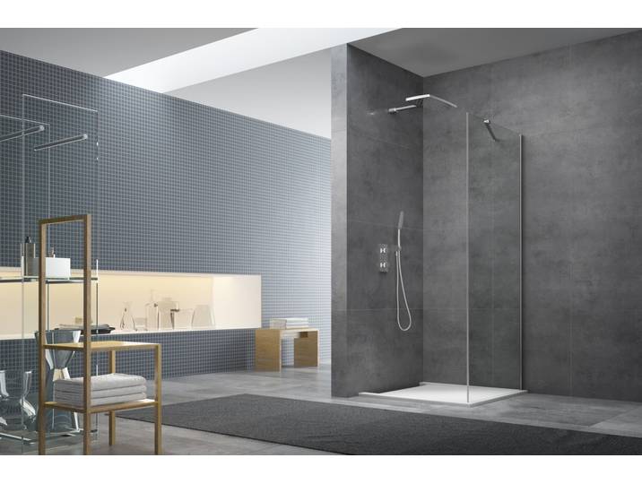 SK by Siko Paroi latérale de douche à l'italienne 90x195 cm, verre Easy Clean, chrome (SIKOSTENASK90)