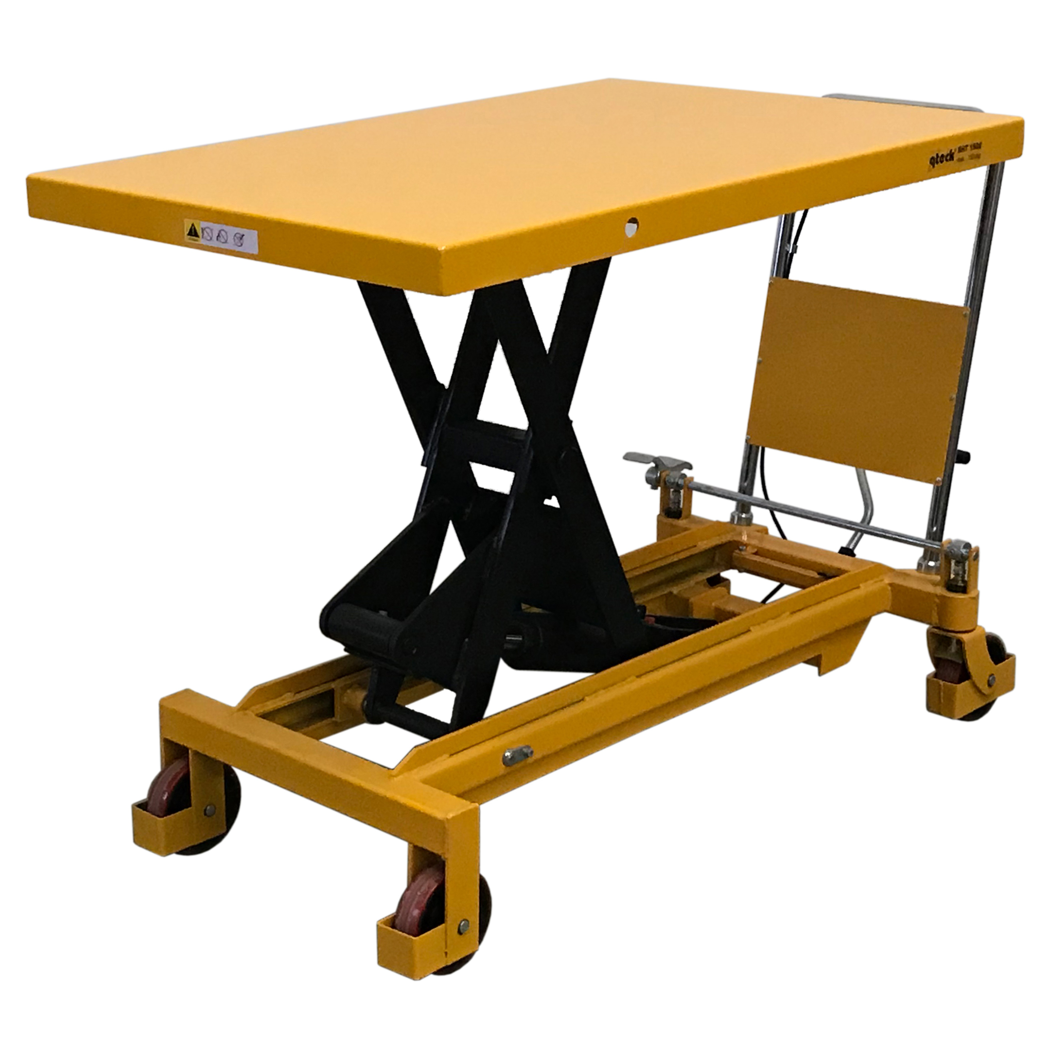 qteck Scherenhubtisch SHT-Serie PU/Single mit Plattform 1200x800mm und 1500kg Hubkraft