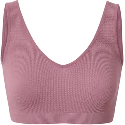Tchibo - Seamless-Bustier mit Struktur - Damen - Gr. M - lila