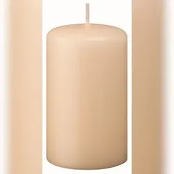 Kopschitz Kerzen Kerzen Stumpenkerzen Champagner, 80 x 40 mm, 12 Stück