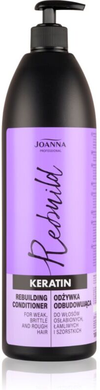 Joanna Professional Keratin après-shampoing à la kératine pour cheveux abîmés et fragiles 1000 ml