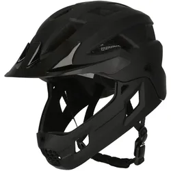 CRAZY SAFETY Titan Fullface Fahrradhelm Kinder 1001 - black M (54-57 cm)