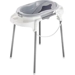 Rotho Babydesign 4-tlg. Badewannen-Set TOP Badestation, grau